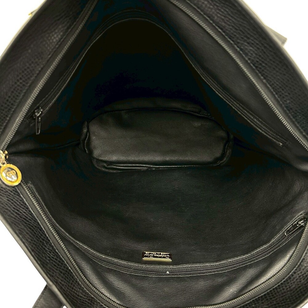 CHRISTIAN DIOR Black Leather Shoulder Bag - Picture 9 of 10